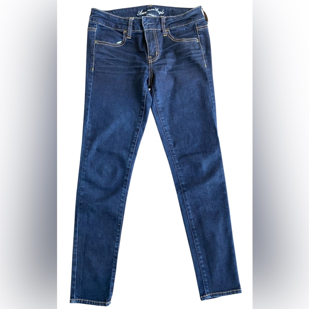 American Eagle Women’s Jegging Skinny Jeans Size 4 Short Dark Wash Stretch